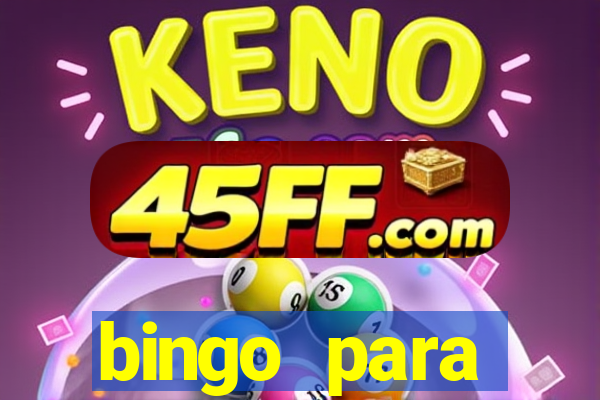 bingo para despedida de solteira para imprimir